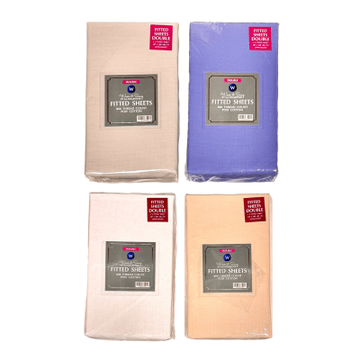 200 Thread Count Fitted Sheets Double