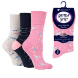 Ladies Gentle Grip Socks Fun Feet Seabed