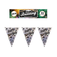 Happy New Year Holographic Bunting