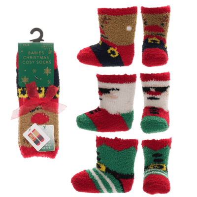 Baby Christmas Design Cosy Socks