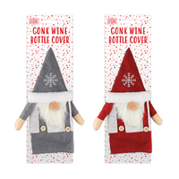 Christmas Gonk Wine Bottle Cover