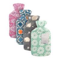 Hot Water Bottles With Printed Fleece Cover