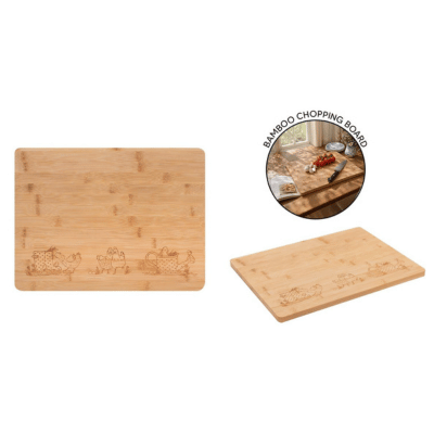 Dotty Hen Bamboo Chopping Board 40cm x 30cm