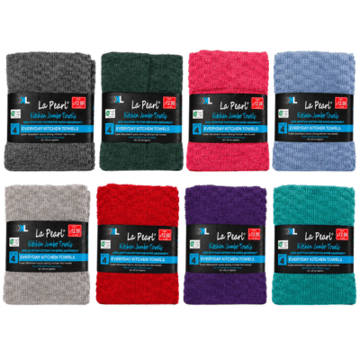 100% Egyptian Cotton Jumbo Tea Towel Bundle