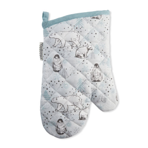 Christmas Frosty Morning Gauntlet Single Oven Glove