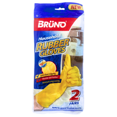 Household Rubber Gloves 2 Pack - Large