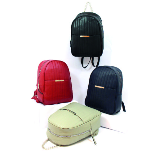 Chain Detail Backpack With Front Pocket