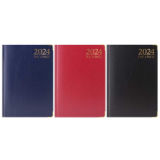 A5 Day To View 2024 Padded Casebound Diary Gilt Edge