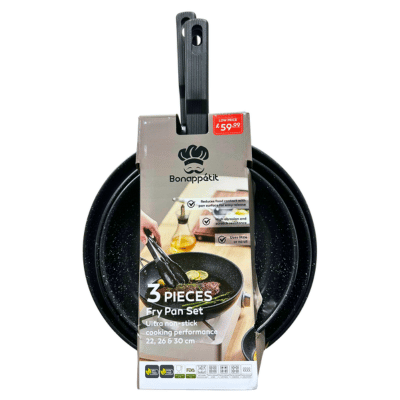 3 Piece Frying Pan Set - Ultra Non-Stick