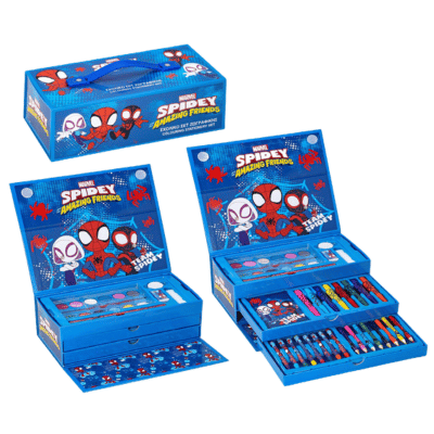 Official Spidey 52 Piece Colouring Case
