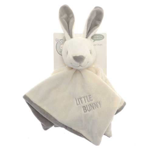 Eco Friendly Little Bunny Embroidered Comfort Blankets