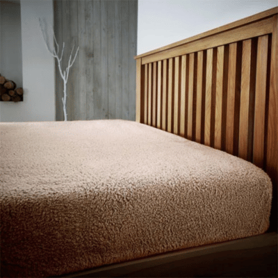 Teddy Fleece Cosy Fitted Bed Sheet Mocha