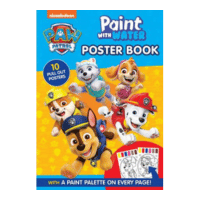 Official Paw Patrol Paint WIth Water Poster Book