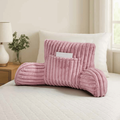 Ribbed Cuddle Cushion - Blush Pink