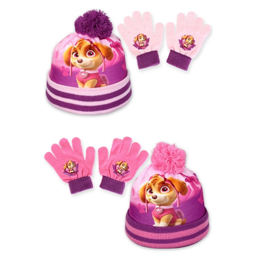 paw patrol hat and gloves