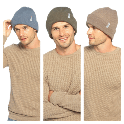 Mens Thinsulate Ribbed Knitted Hat