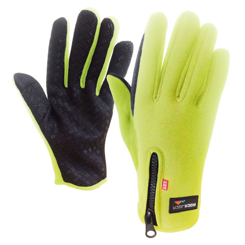Adults Winter Sport Gloves With Gripper Palm Fluorescent
