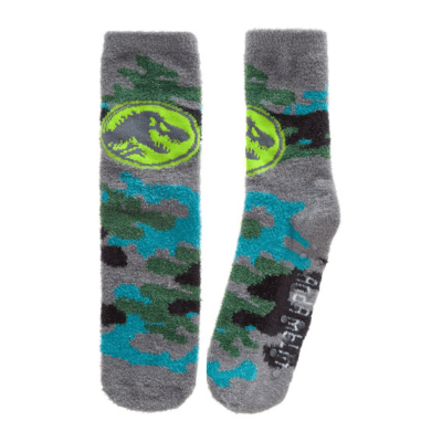 Official Jurassic World Mens Single Pack Cosy Socks With Grip