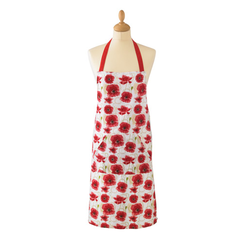 Poppy Print Apron