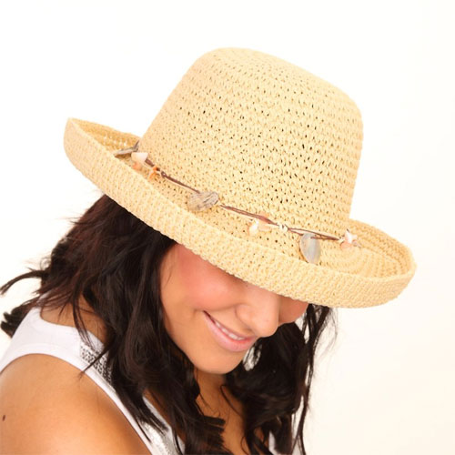 Ladies Crushable Hat with Shell Style Band