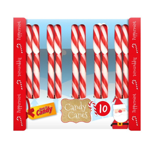 Peppermint Candy Canes 10 Pack Wholesale Sweets And Confectionery A