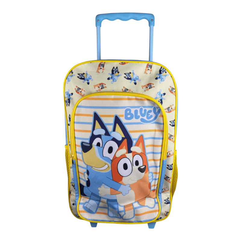 Official Bluey Deluxe Foldable Trolley Backpack