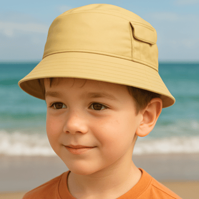Baby Bucket Hat With Pocket 6-23 Months Assorted