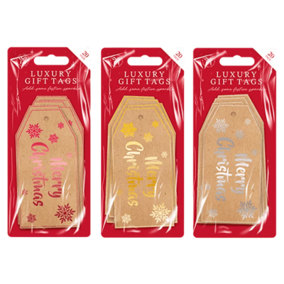 Luxury Christmas Gift Tags - 20 Pack