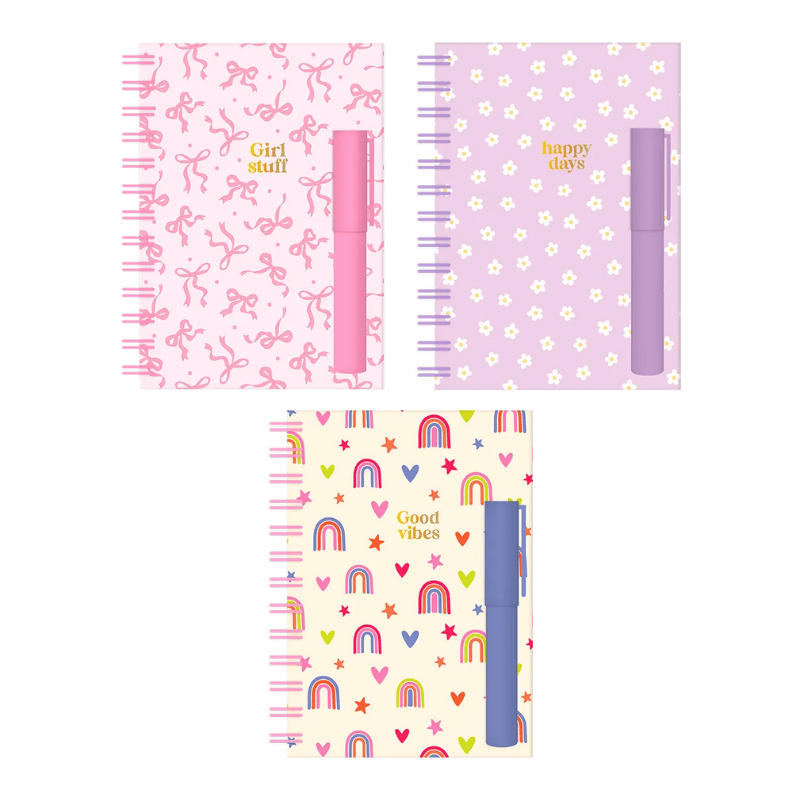 A5 Wiro Notebook And Pen Set - Kids