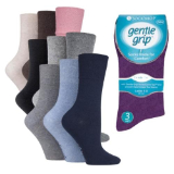 Ladies Diabetic Gentle Grip Socks Mixed Bulk Buy