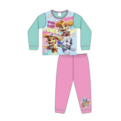 Official Paw Patrol 'Pup Pup Power' Younger Girls Pyjamas