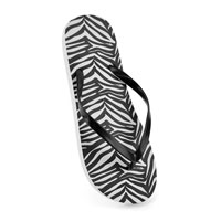 Ladies Zebra Print Flip Flop