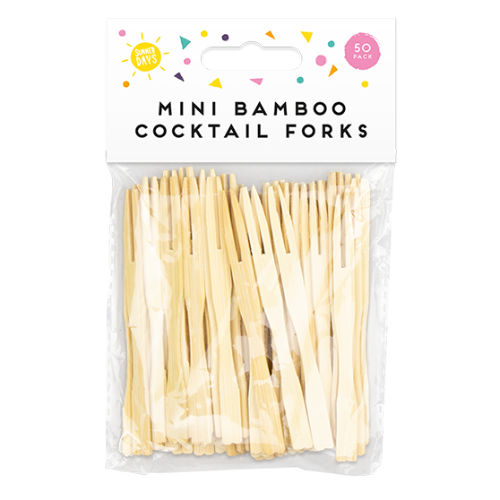 Bamboo Mini Forks 50 Pack Wholesale Homeware Wholesale Garden A&K