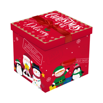 Square Flat Pack Christmas Delivery Box