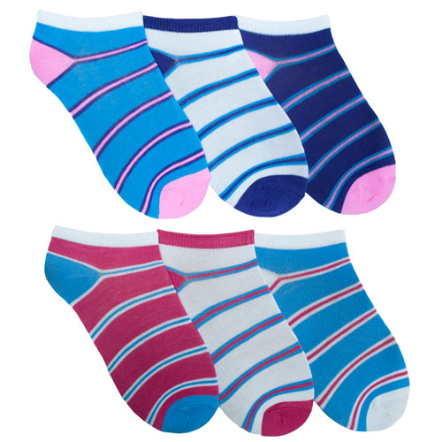 Ladies Trainer Socks Colour Stripes Wholesale Socks Wholesale