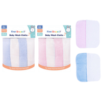 Baby Soft Wash Cloth Bath Plain/Spots