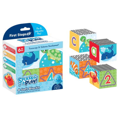 First Steps Soft Bath Blocks 4 Pack