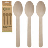 Biodegradable Wooden Spoons 24 Pack