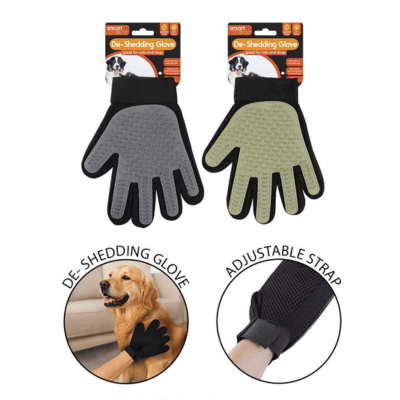 Smart Choice Pet Deshedding Grooming Gloves