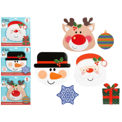 Christmas Placemats & Coaster Set