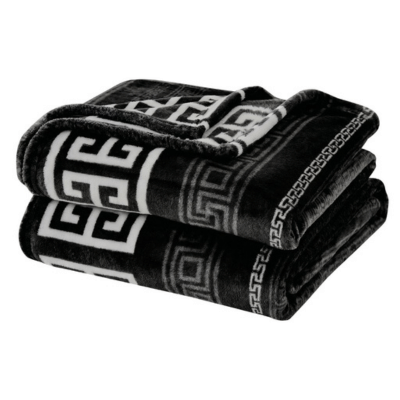 Christos Greek Throw 150cm x 200cm - Black