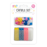Bright Coloured Candle Set 100 Pieces