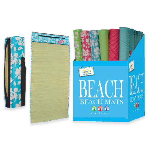 Printed Beach Mat With Zip Cover