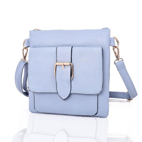 Square Buckle Crossbody Bag Light Blue | Wholesale Bags | Wholesale ...