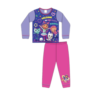 Official Gabbys Dollhouse Younger Girls Pyjamas