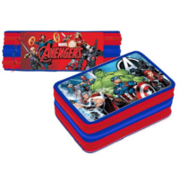 Official Avengers Filled 3 Zipped Pencil Case