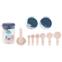 Coco & Gray Measure Cup & Lid / 6 Measure Spoons