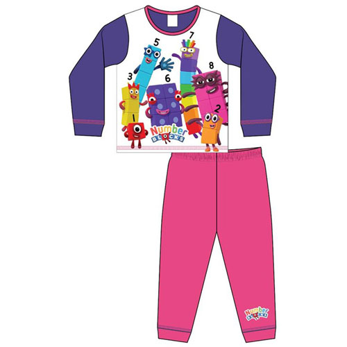 Girls Toddler Official Numberblocks Pyjamas