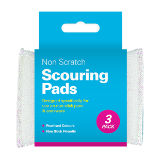 Pearl Non Scratch Scouring Pads 3 Pack