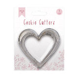 Heart Shaped Cookie Cutters 3 Pack